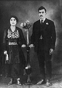 Atullah and Barbara Khattar Jacob, Wedding Picture -- 1918.