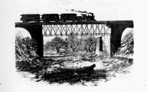 Ashtabula Bridge on the Lake Shore and Michigan Railroad, scene of one of the worst railroad disasters in U.S. history.