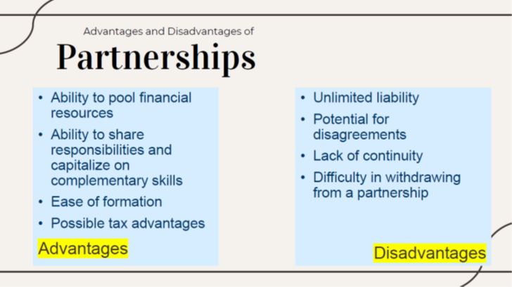 Pros and Cons of Partnerships