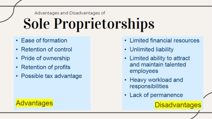 Sole Proprietorship Pros & Cons