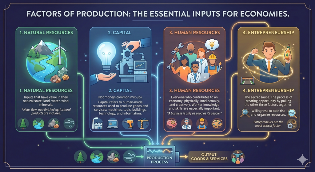 Factors of Production Infographic