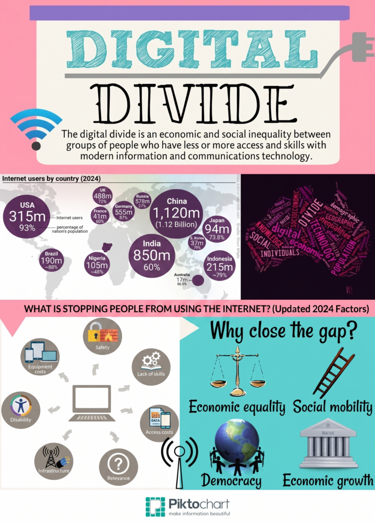 the digital divide infograph