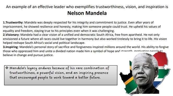 ex leader: Mandela