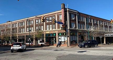 A building in Gordon Square Arts District