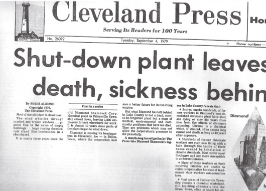 DIAMOND SHAMROCK’S LEGACY. The company left a mess of pollution and ill people when it departed for warmer climates. The author’s investigation hit the front page hard.