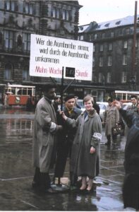 Activists in Hamburg City Square 1958
