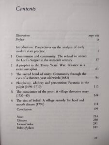 Table of Contents, Power in the Blood