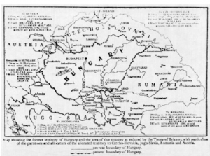 Hungary's partition by the Trianon Treaty (1920).