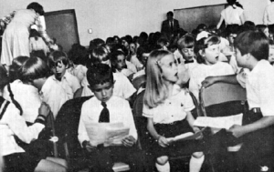 Puplis at West Side Hungarian School. 1978.