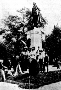 The Statue of George Washington erected in Budapest in 1906 by Hungarian-Americans