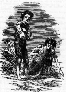 FAMINE IN IRELAND; SEARCHING FOR POTATOES. Illustrated London News, 1847.