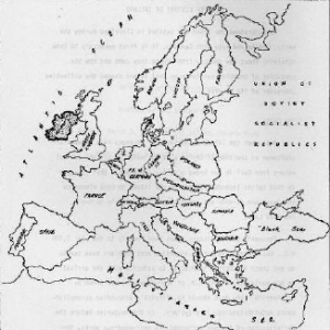 IRELAND AND THE EUROPEAN COUNTRIES IN 1970 -- Drawn by Patricia Bashel-Veronesi.