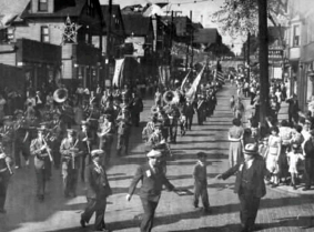 Columbus Day Parade in Cleveland's Murray Hill Section, October, 1938.