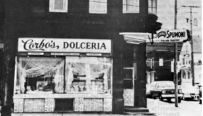 Corbo's Dolceria on the corner of Mayfield and Murray Hill Roads.