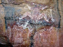 Aboriginal Rock Art, Anbangbang Rock Shelter, Kakadu National Park, Australia