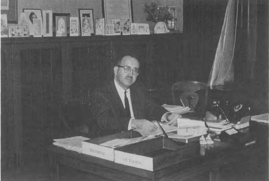 The author as Assistant Director and Business Manager of the Cleveland Public Library, 1962 Courtesy of the Cleveland Public Library