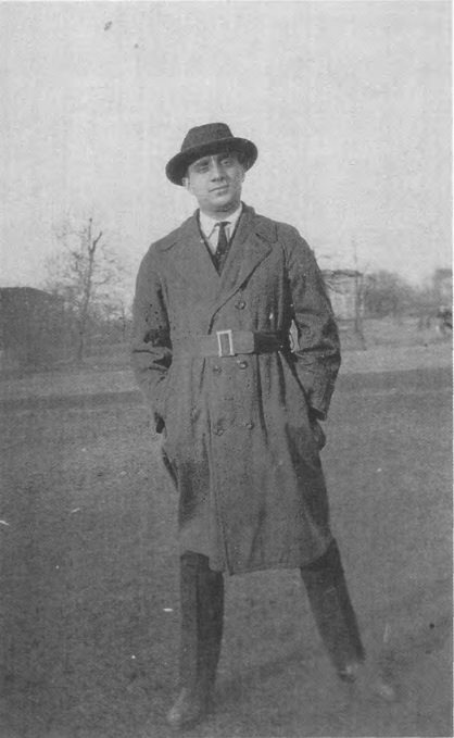 Nick D’Alessandro, pre-medical student, 1923