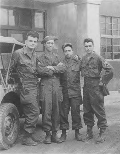 In the army of occupation, lnchon, Korea, November 11, 1945, the author is 3rd from the left