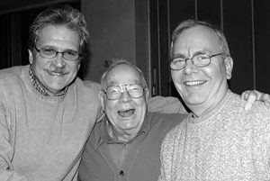 Plain Dealer journalists, from left, Jack Hagan, Don Bean, and Robert McAuley. Courtesy of Robert McAuley.