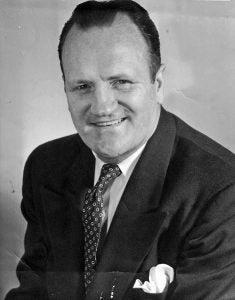Regis McAuley was sports writer and sports editor at the Cleveland News. Later he was baseball writer and executive sports editor at The Press. Courtesy of Robert McAuley.