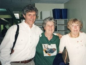 Janet Beagle French, center, with Michael O'Malley and Mary Strassmeyer. Photograph by Jane Scott.