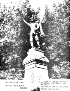 KOSCIUSZKO MONUMENT ERECTED IN THE CLEVELAND CULTURAL GARDENS IN 1935. This is an Official City of Cleveland Photograph.