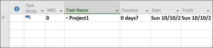 Figure 4.7: Project Summary Task