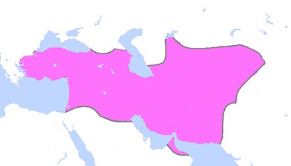 Map of the region under Cyrus the Great. (Wikipedia Entry “Cyrus the Great”) “map of the territorial extent of the Achaemenian Empire after the conquests of Cyrus the Great” by Artin Mehraban, Creative Commons Attribution-ShareAlike 3.0 License, via Wikimedia Commons.