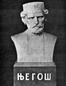 Petar Petrovich-Njegosh: Statue of Serbian Bishop, statesman, poet, philosopher, Petar Petrovich-Njegosh erected in 1936 in the Yugoslav Cultural Gardens at Rockefeller Park.