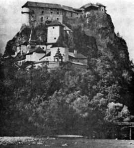 Orava Castle and Village built between 13th to 18th Century