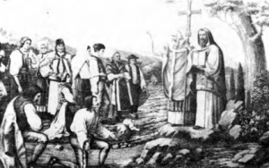 ST. CYRIL & ST. METHOD preaching to Slovak nations.