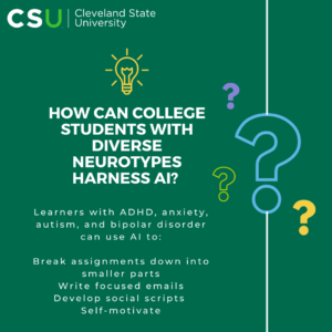 How Can College Students With Diverse Neurotypes Harness AI?