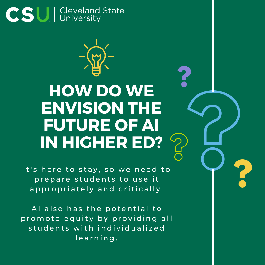 Reflection and Paths Forward Teaching and Learning at Cleveland State