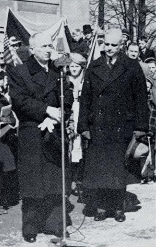 President Benes of Czechoslovakia and Mayor Burton