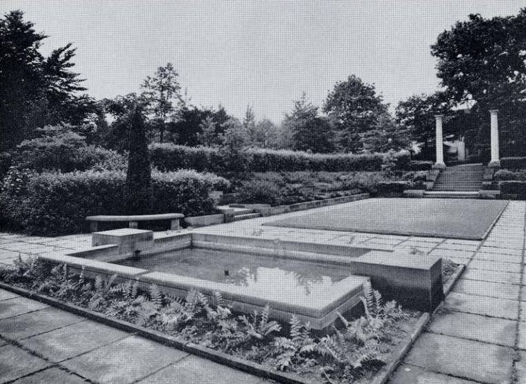 View of the Greek Cultural Garden-- Looking East