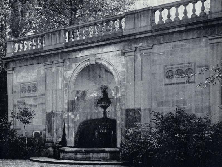 Lower Terrace Wall of the Italian Cultural Garden