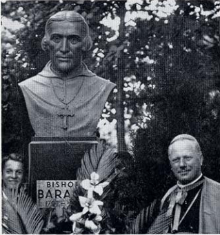 Archbishop Rozman at Unveiling of Baraga Bust