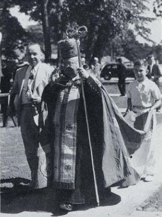 Bishop Takach at Rusin Garden Dedication