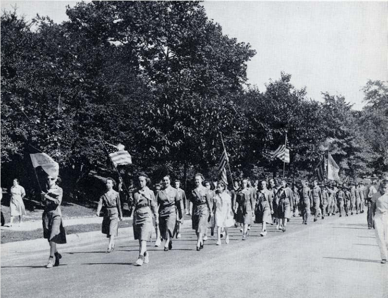 Parade to Rusin Cultural Garden on Dedication Day