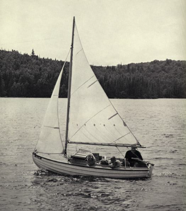 A brisk sail on Lake Opeongo at Algonquin Provinical Park, Ontario, Canada.